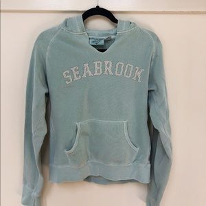 Teal Seabrook pullover sweatshirt
